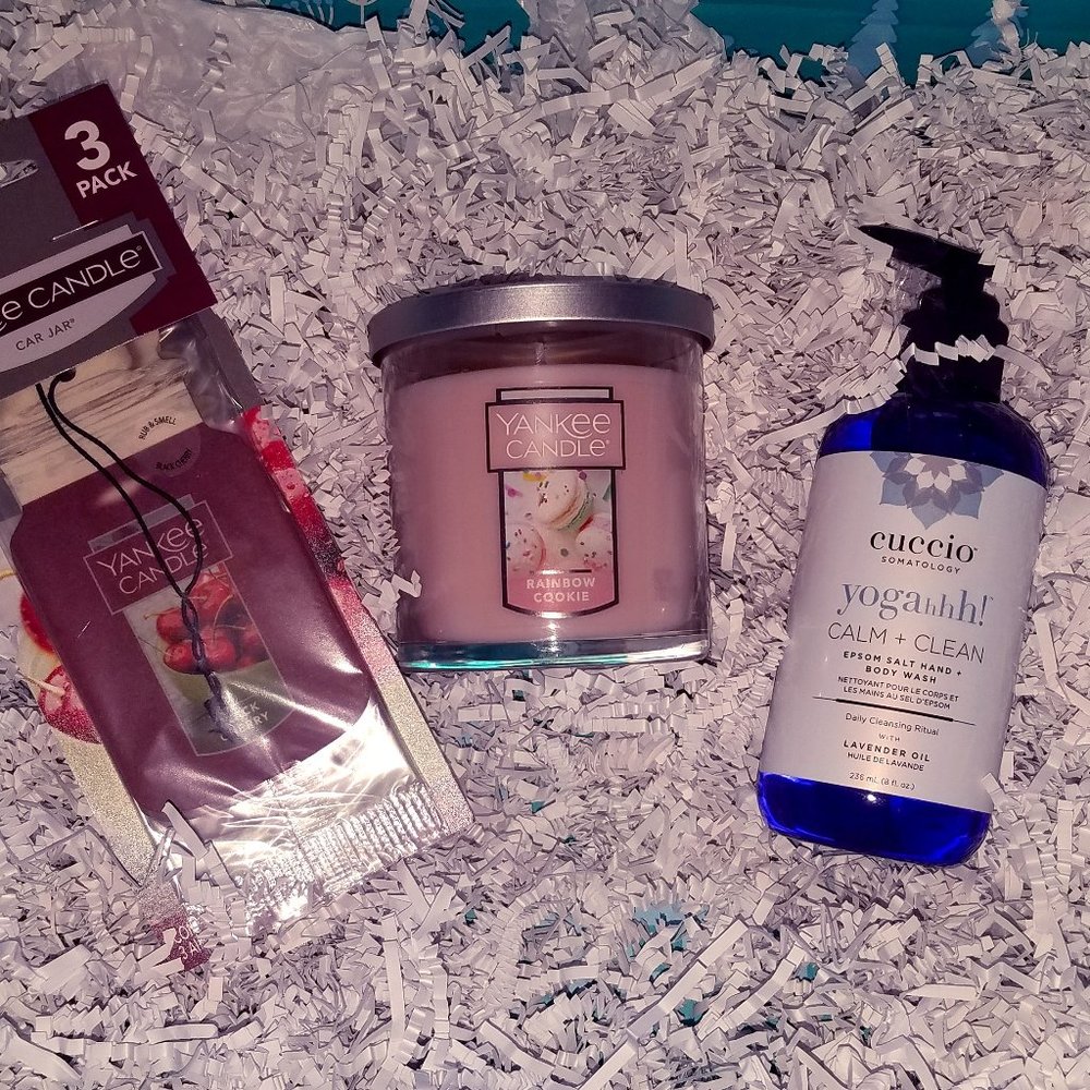 NEW Cuccio Lavender Body, Yankee Cookie Candle, 3